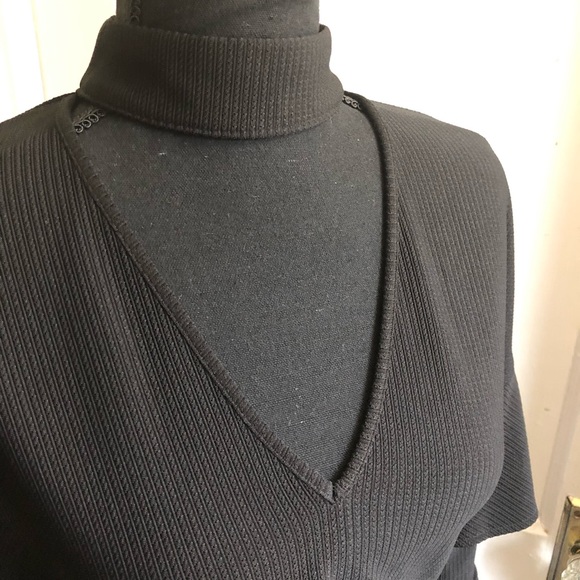 {Why Dress} Midi Bell Sleeve Dress with Choker - Picture 3 of 6